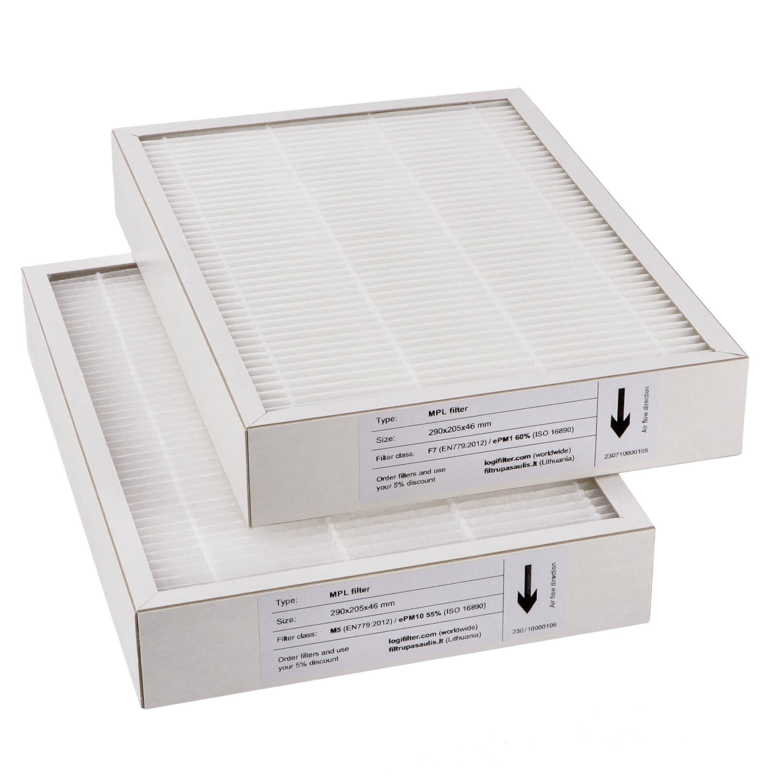 Komfovent Domekt R 300 V C6 C8 filter set M5+F7 (house brand)