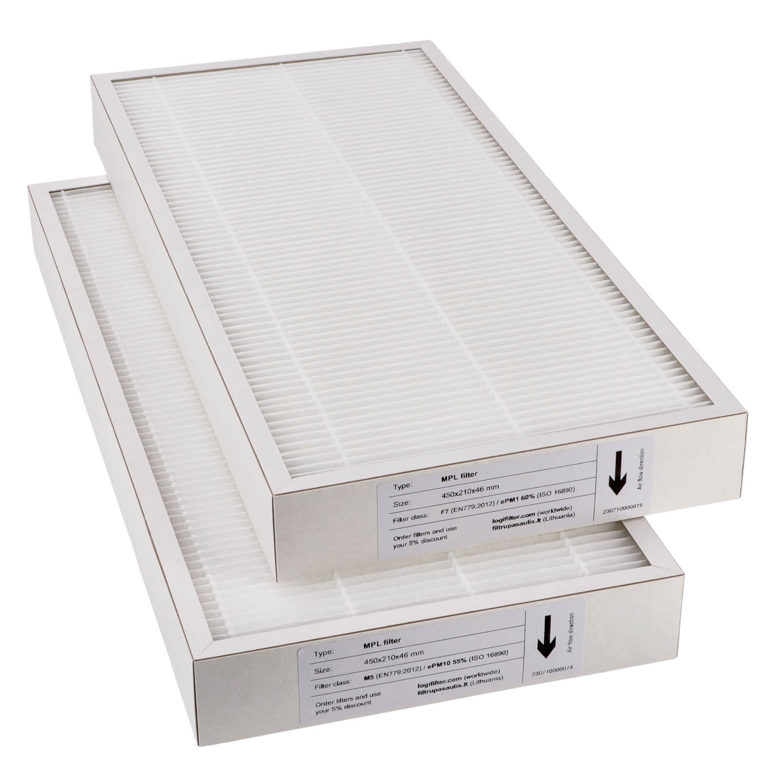 "Komfovent Domekt R 400 V C6 filtrų rinkinys M5+F7 (namų gamybos prekės ženklas)