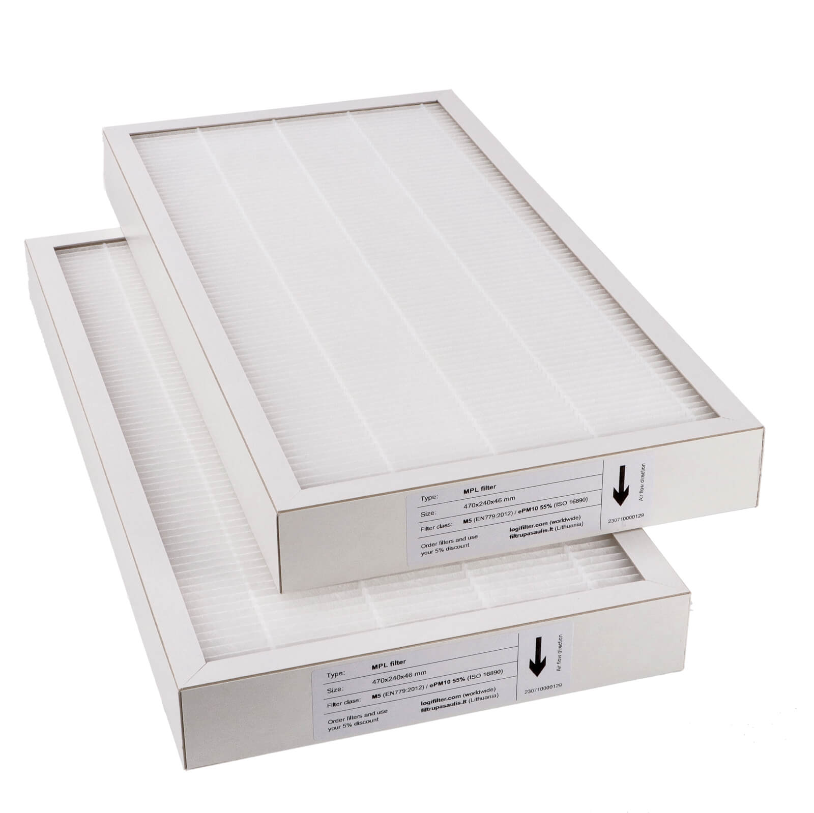 Komfovent Domekt R 450 V C6 filter set M5+M5 (house brand)