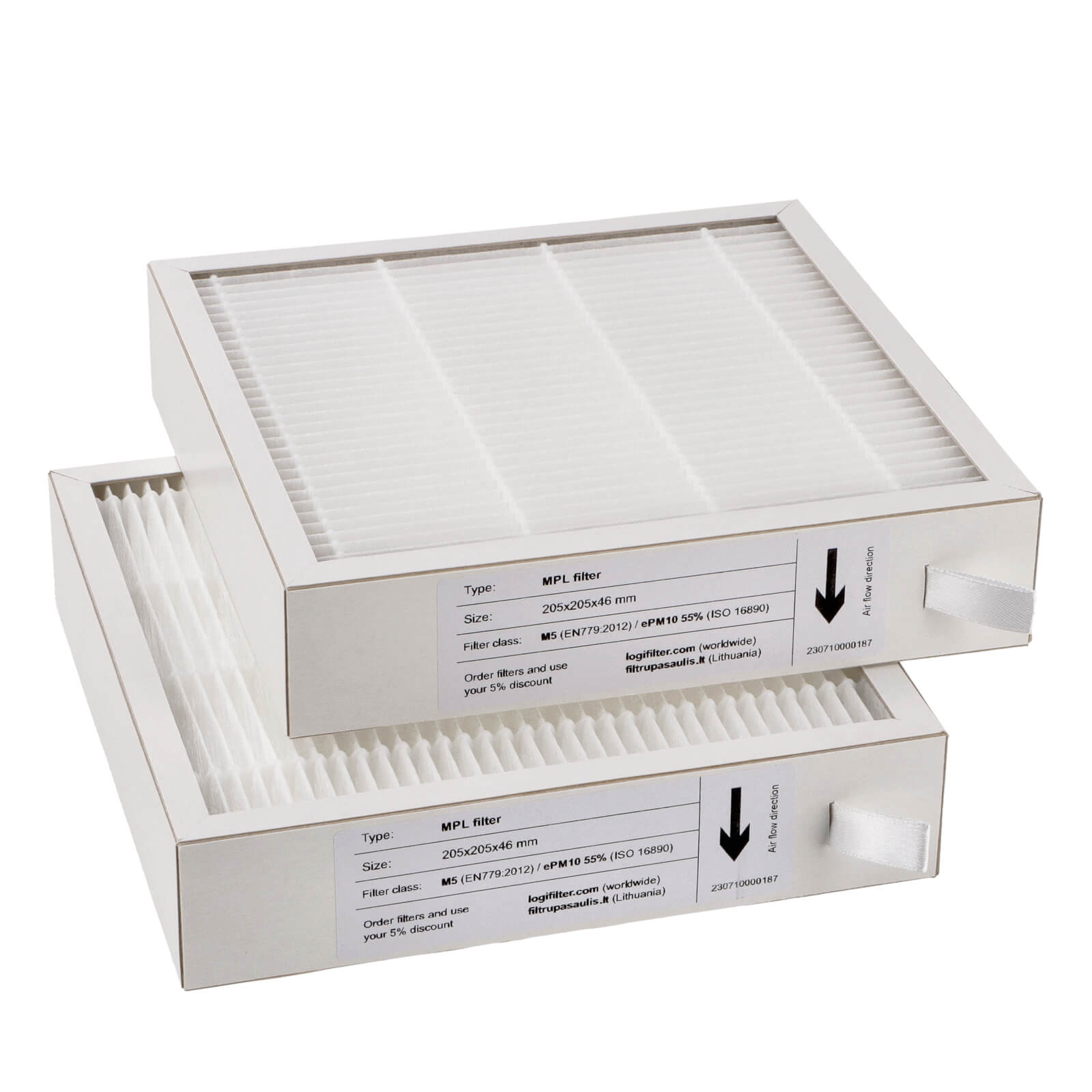 Deguonies "X-Air" / "Easy C180" / "C180E" / "C200" / "C200E" / "C250" filtrų rinkinys M5+M5 (firminis)