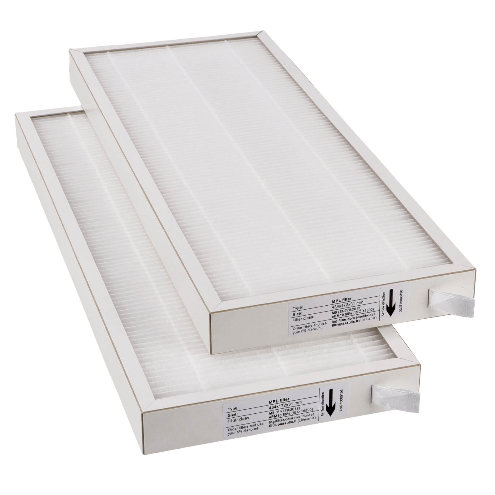 Deguonies "X-Air" / "Easy V400" / "V400E" / "V500" / "V500E" / "V600" filtrų rinkinys M5+M5 (firminis)