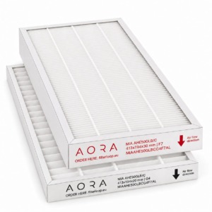 MIA AHE50GLB/C filtrų komplektas G4+F7 (analogas) 413x194x20 + 413x194x30